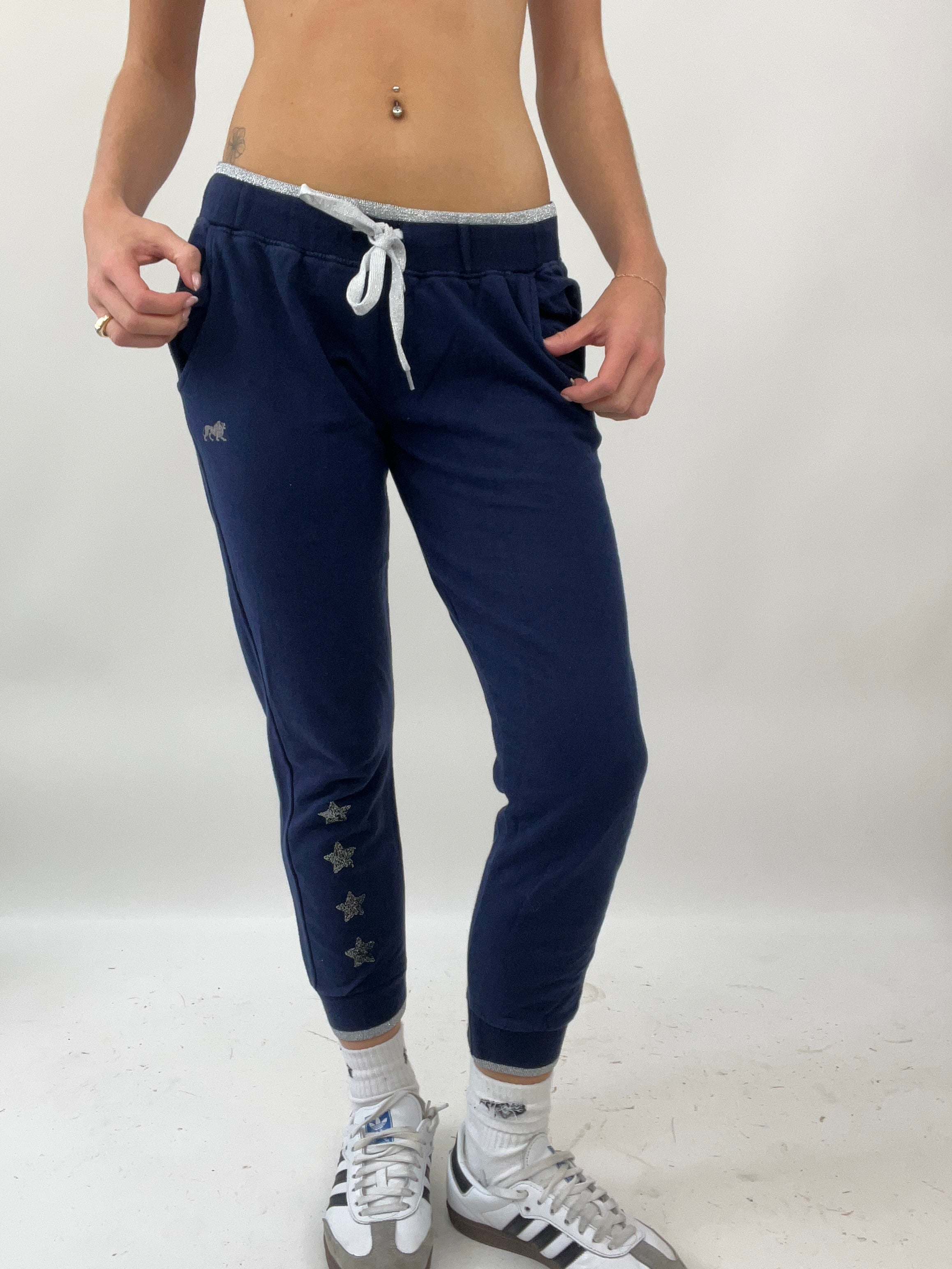 EUROS DROP extra small navy lonsdale tracksuit bottoms remass