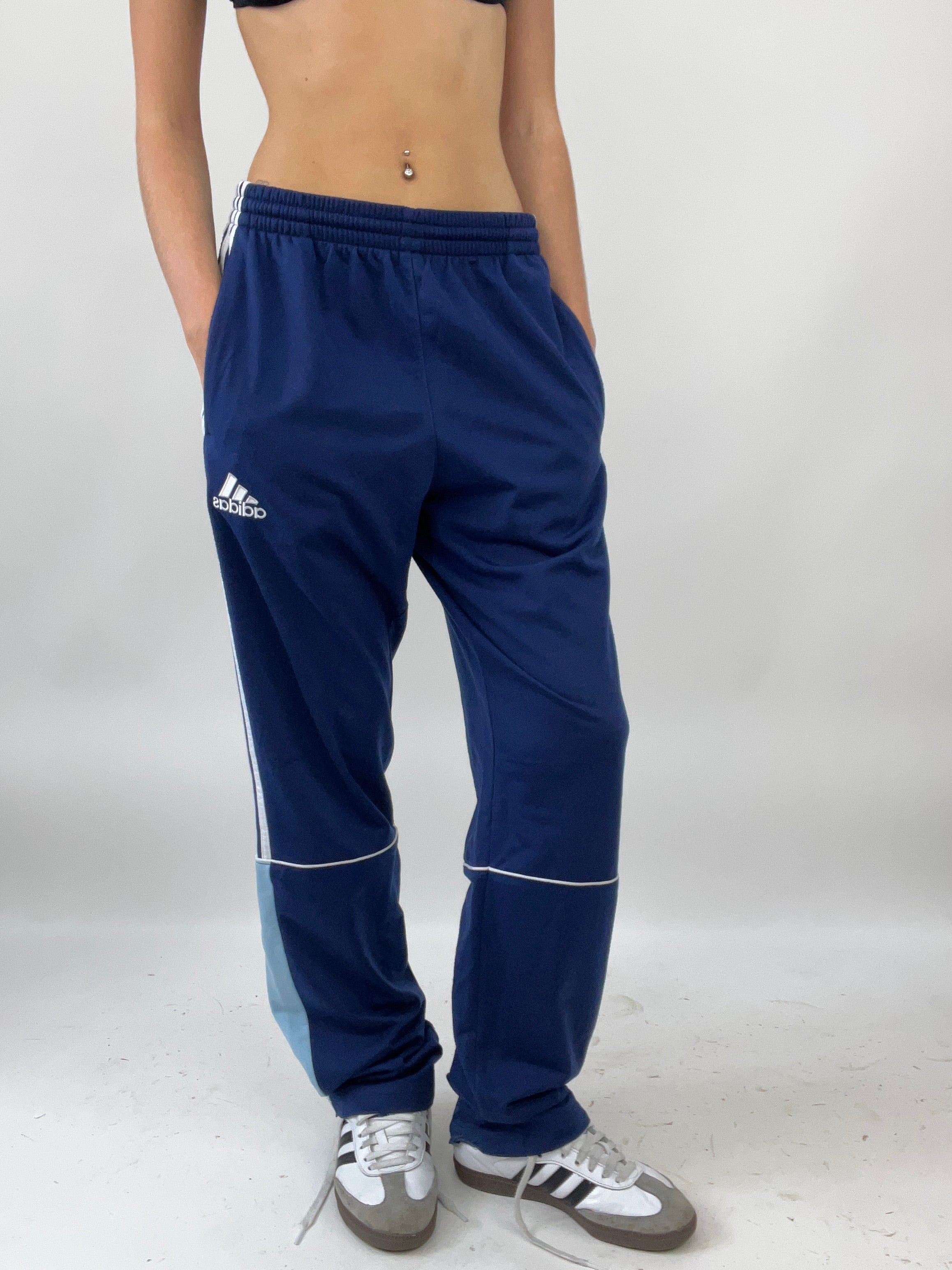 EUROS DROP medium navy adidas tracksuit bottoms remass