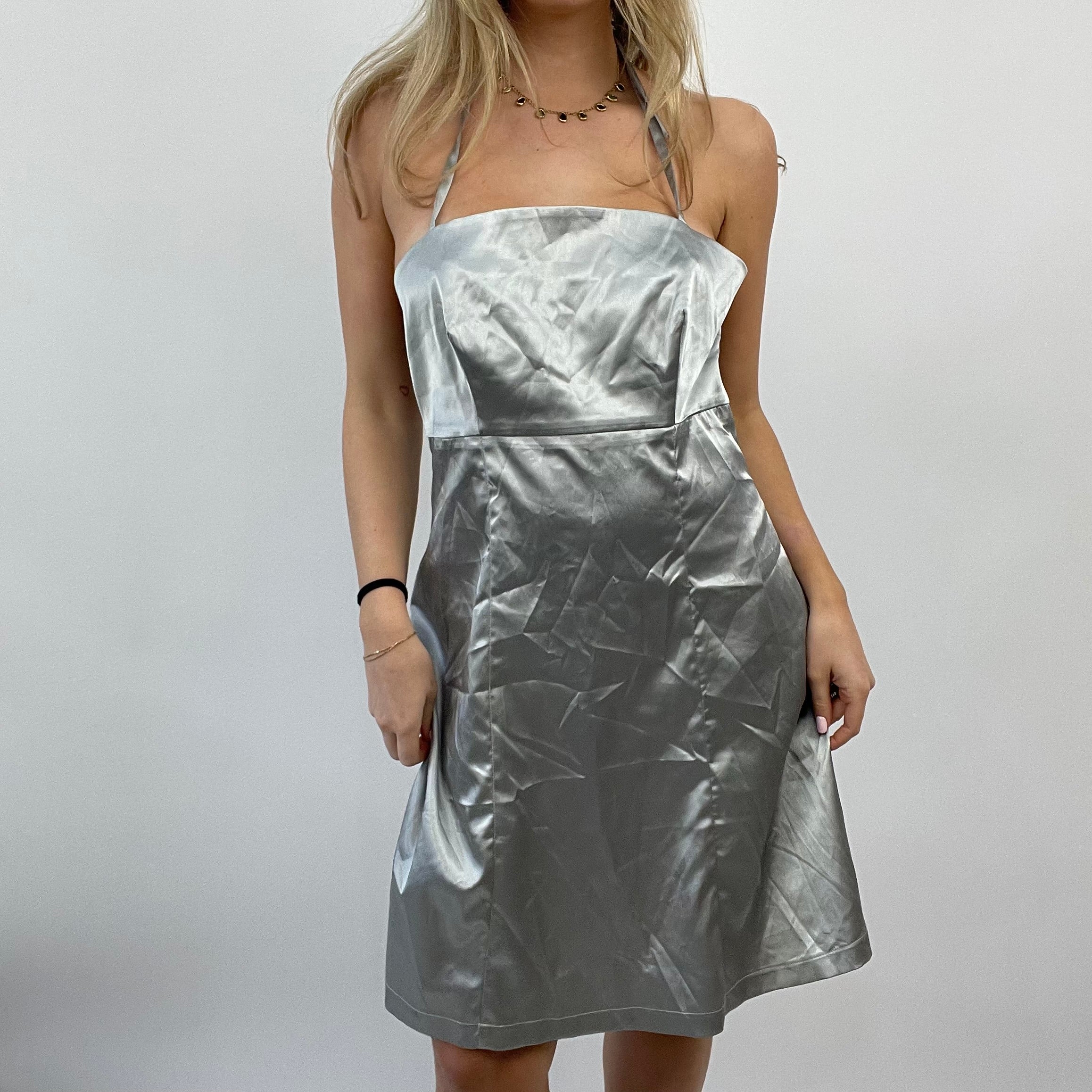 Silky deals silver dress