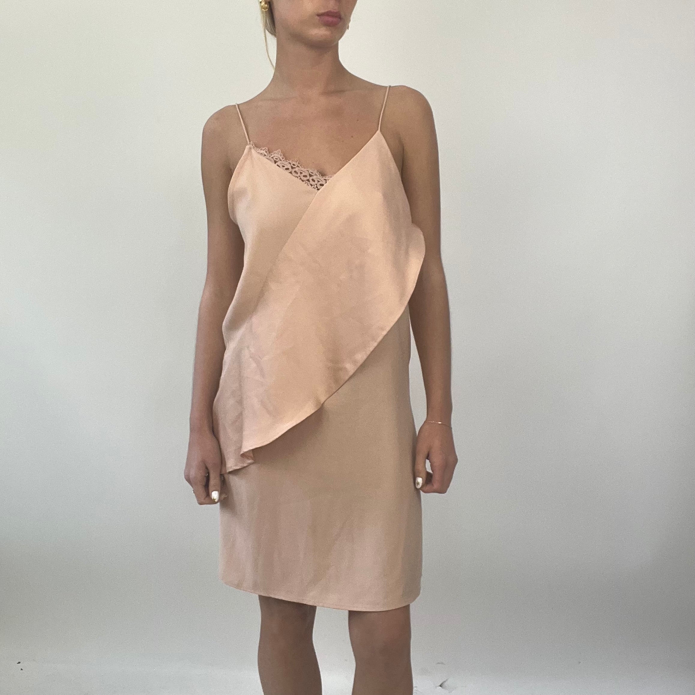 Mango beige dress hotsell