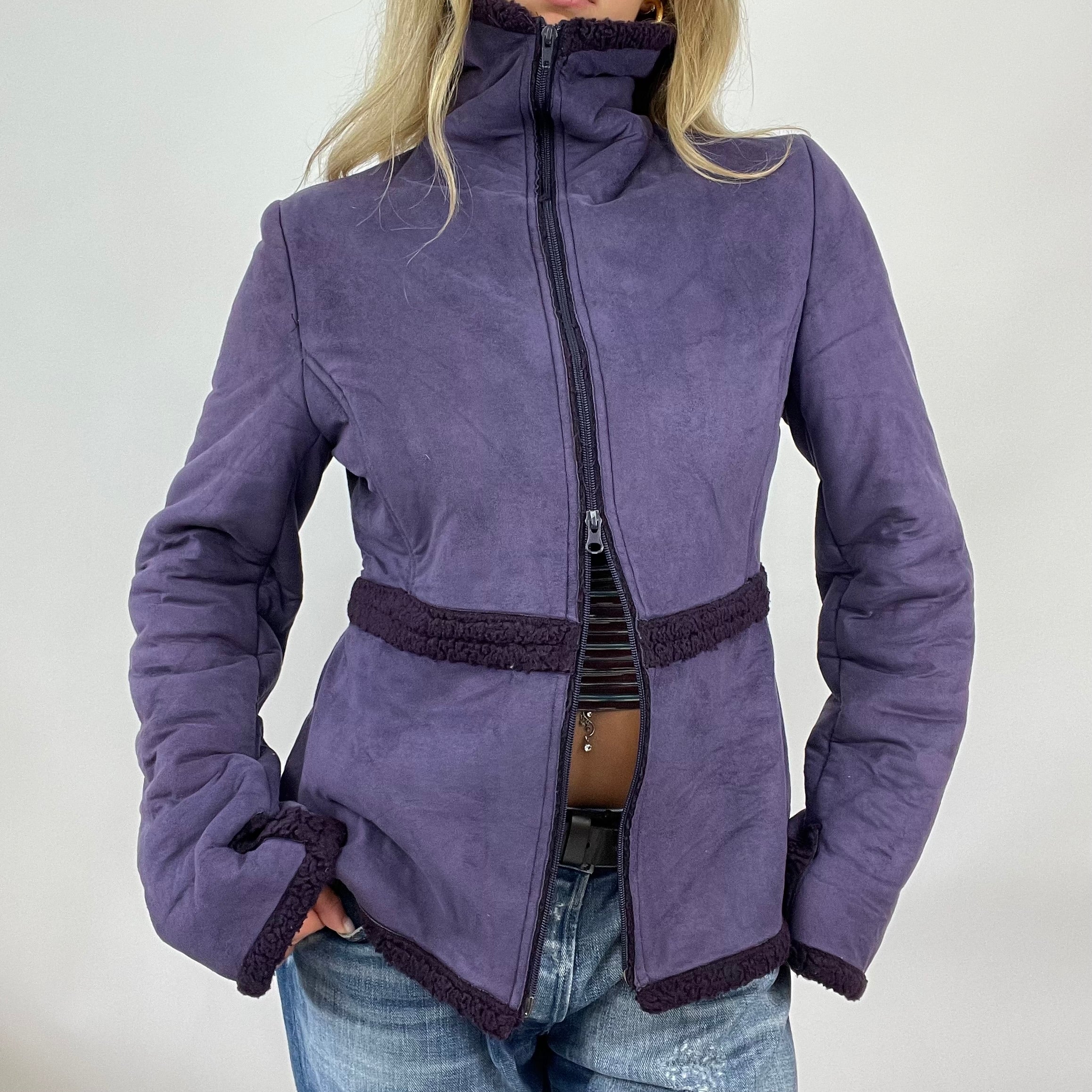 Suede deals purple jacket