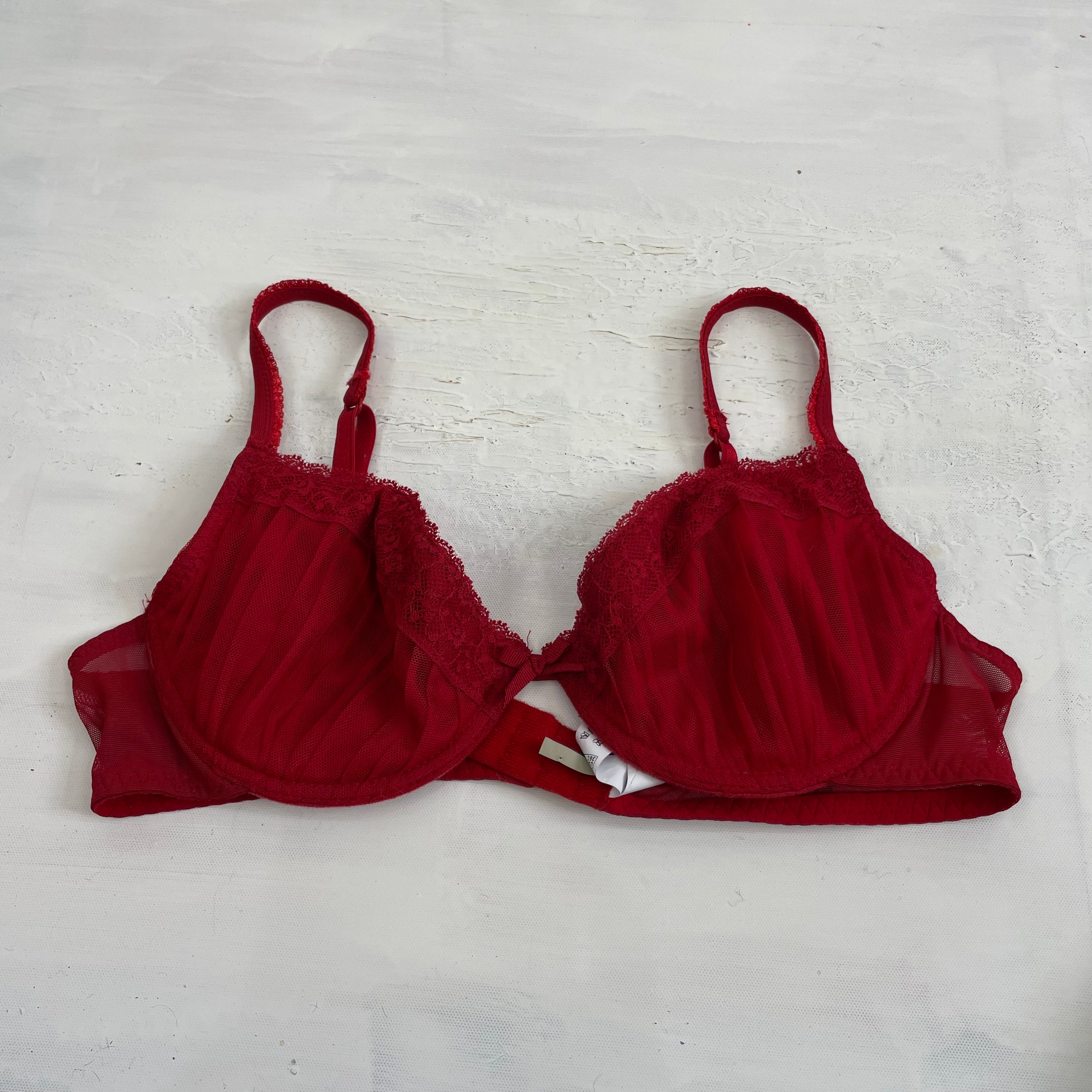 H&M Red Lace Push Up Bra