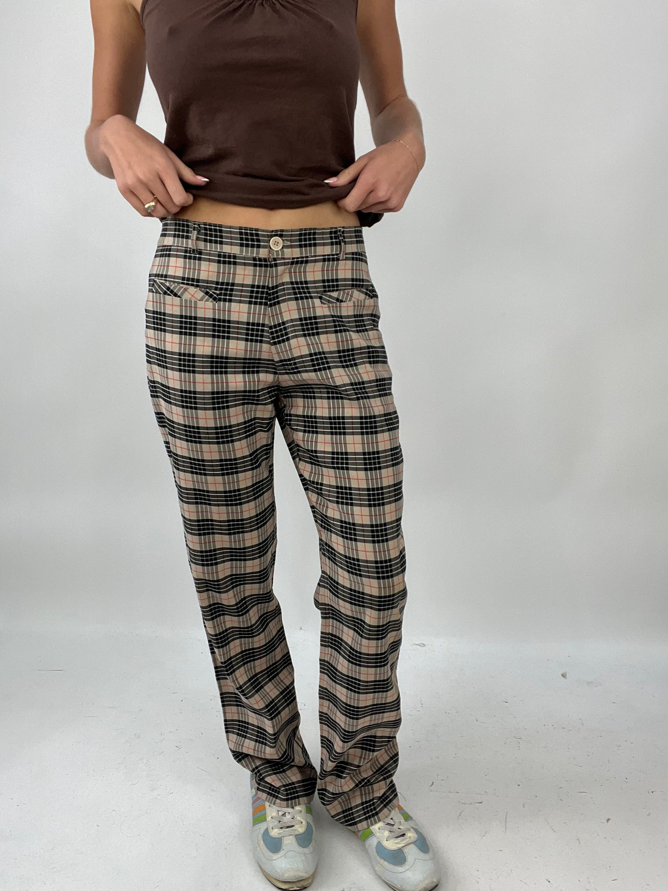 Burberry style trousers womens best sale