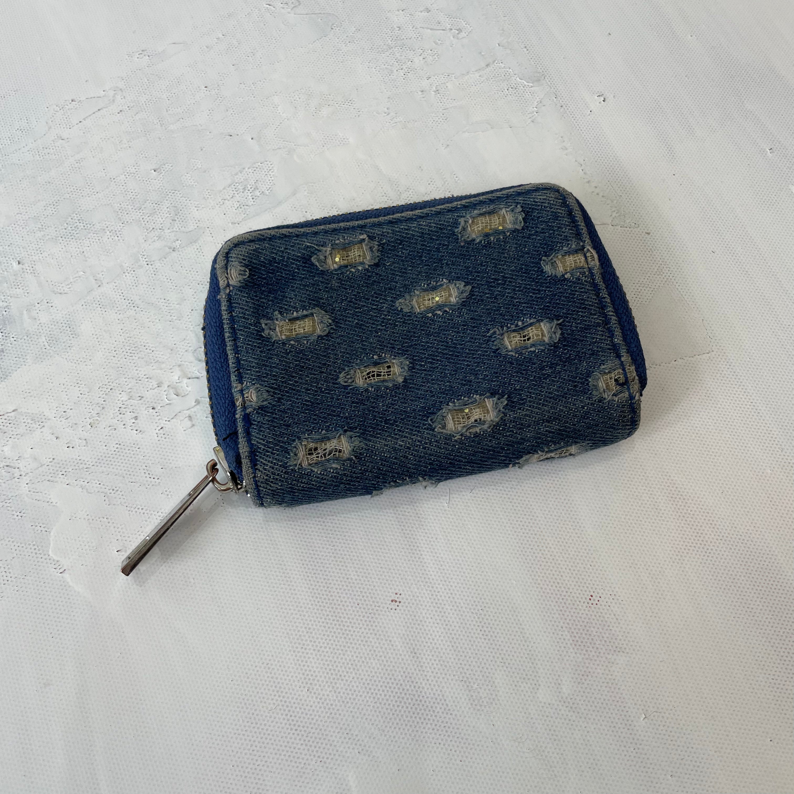 Small sales denim purse