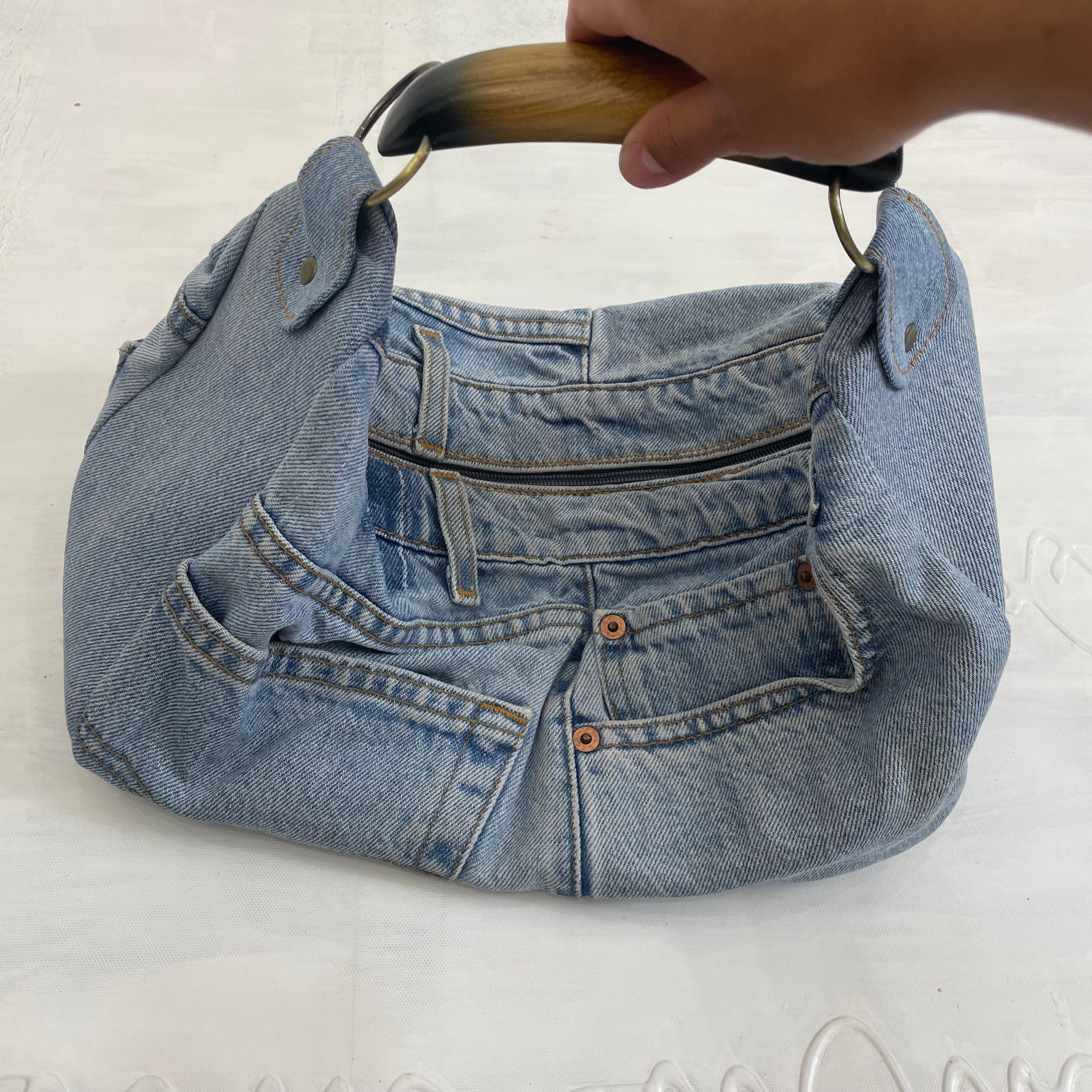 Denim pocketbook sale