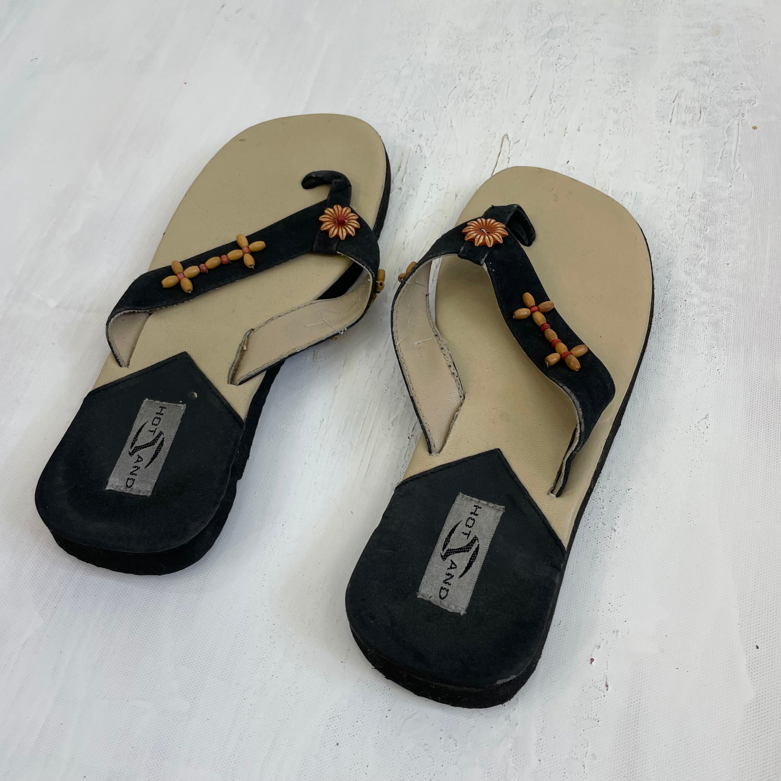 Beaded flip clearance flops