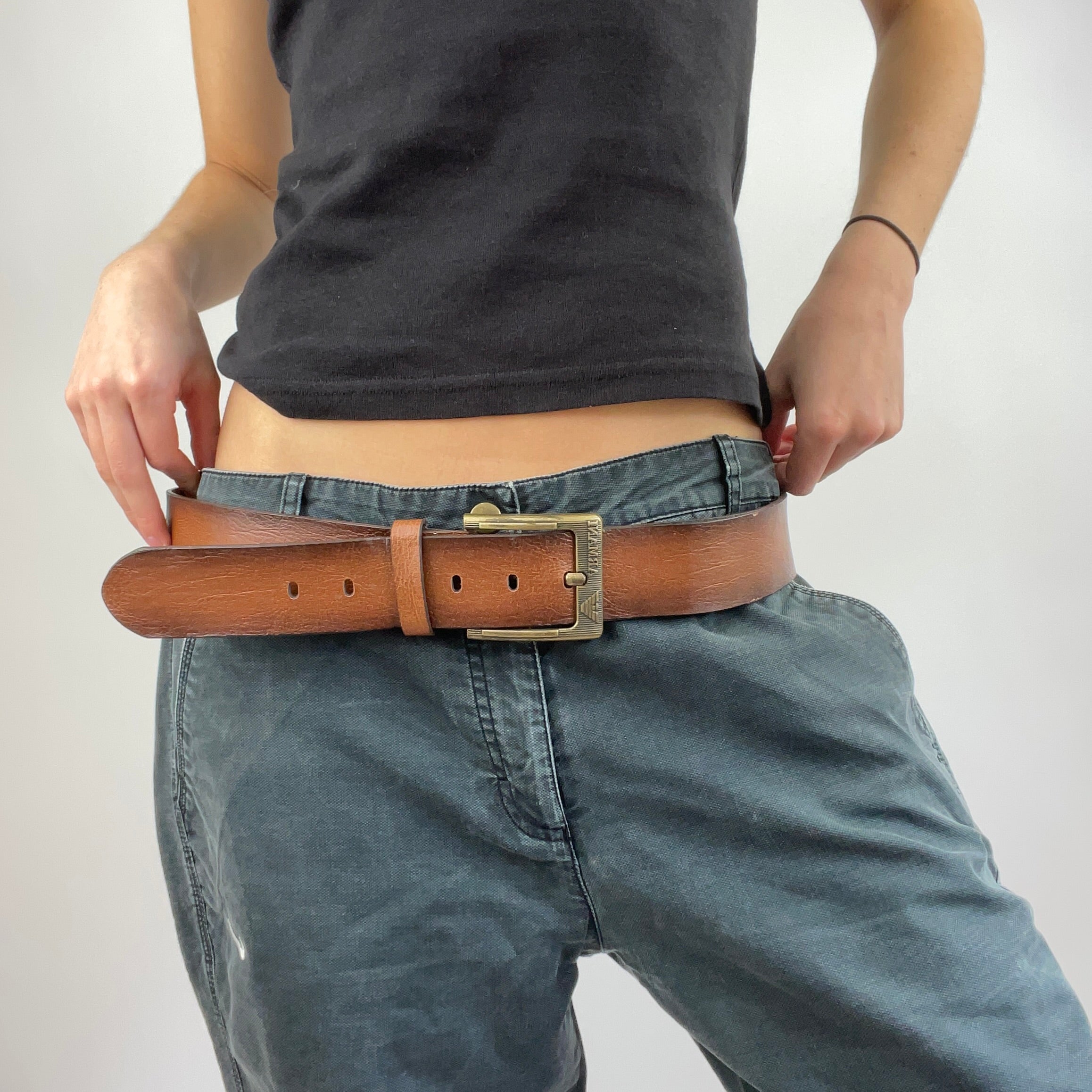 BLOKECORE DROP brown armani belt remass