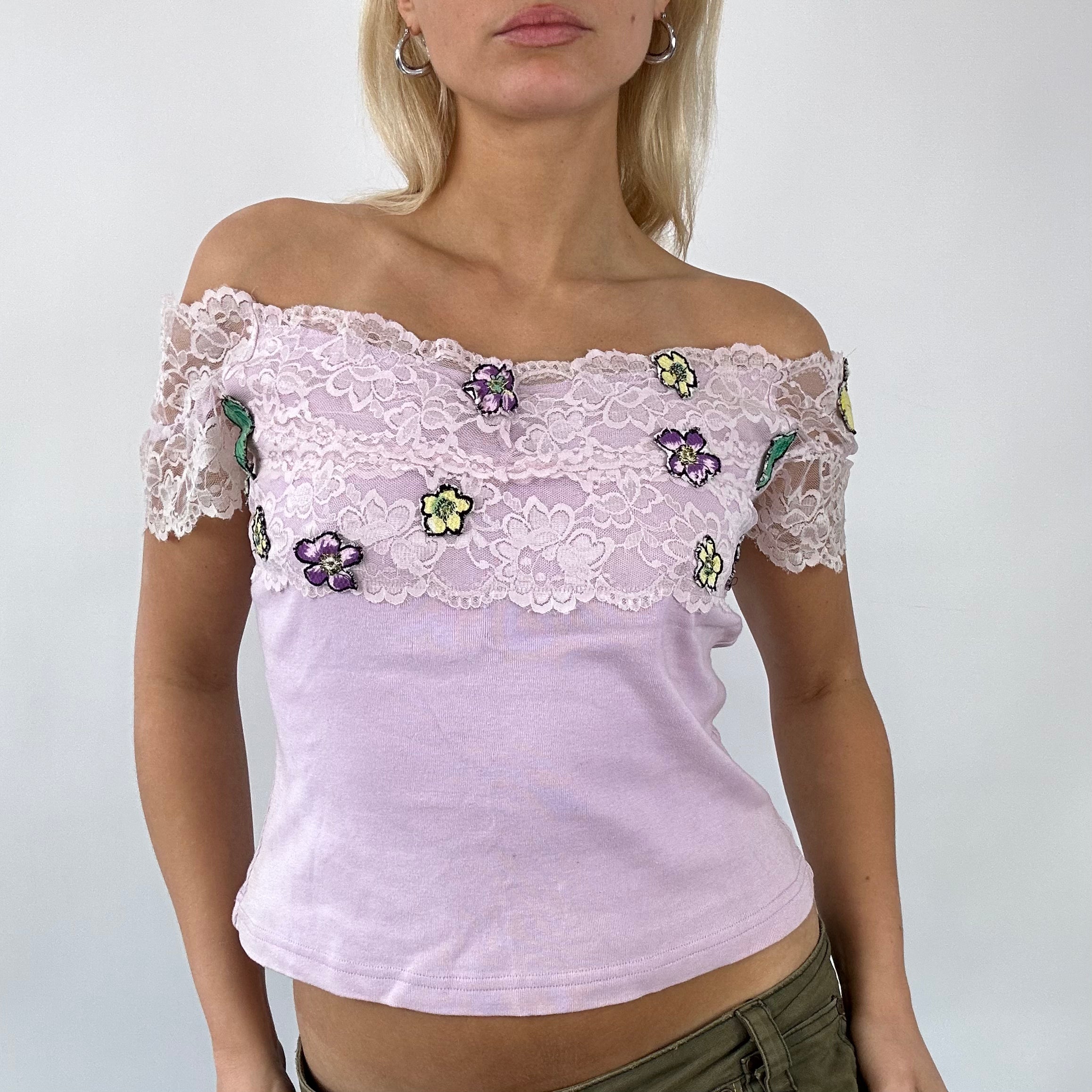 Purple best sale bardot top