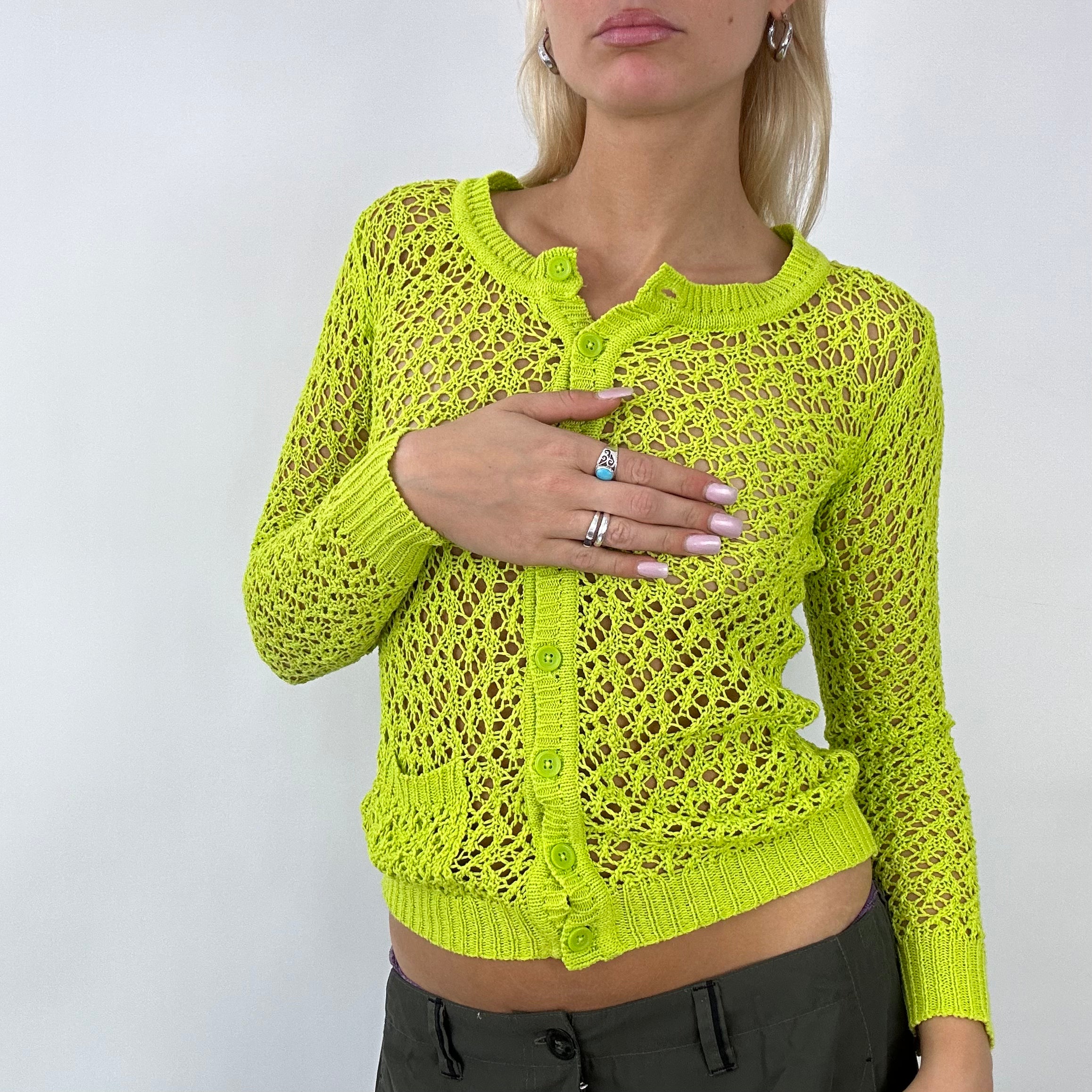 Lime green clearance cardigan