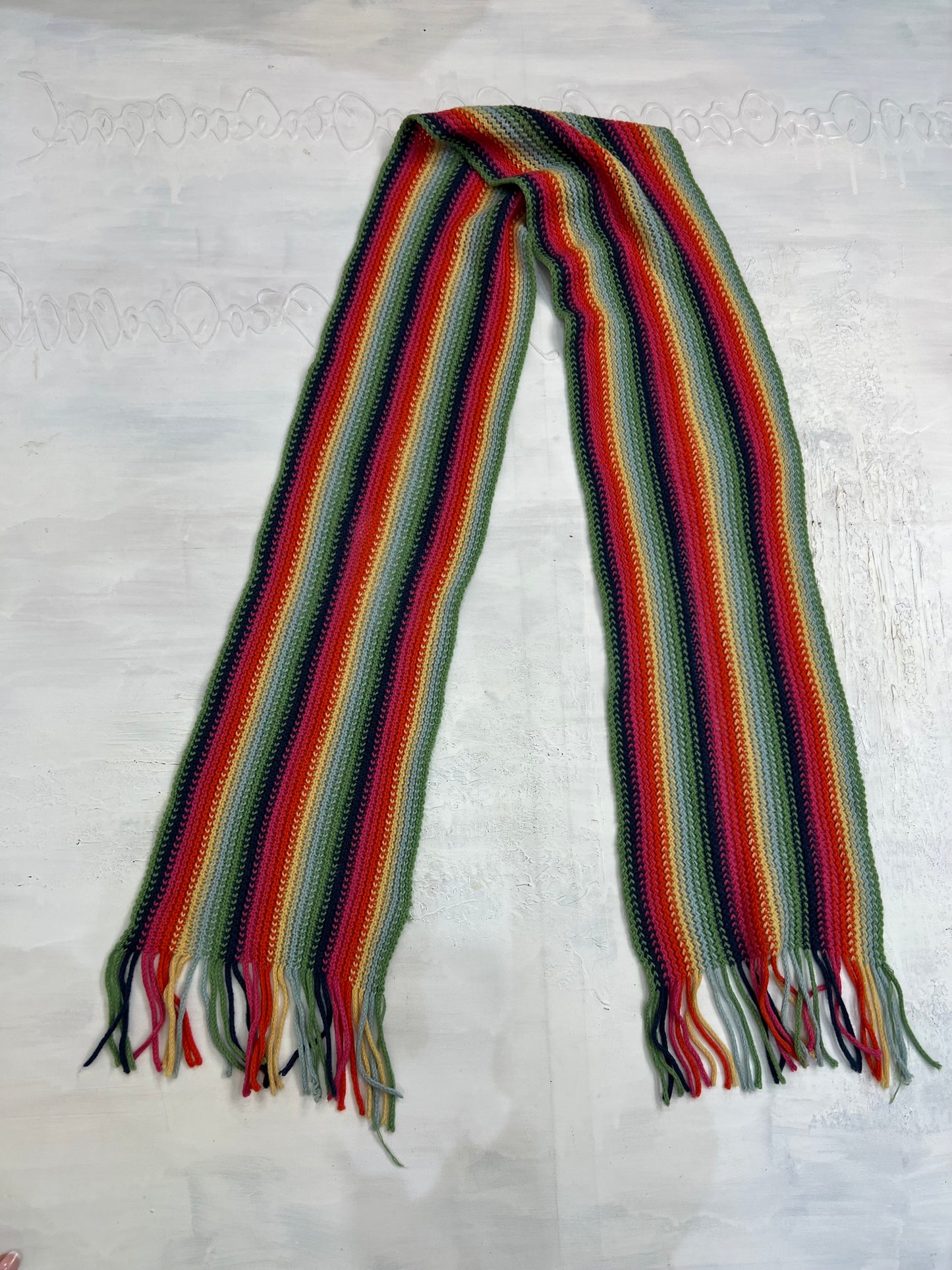 vintage edit four | multicoloured striped scarf