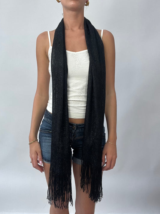 BRAT GIRL SUMMER DROP | black mesh scarf