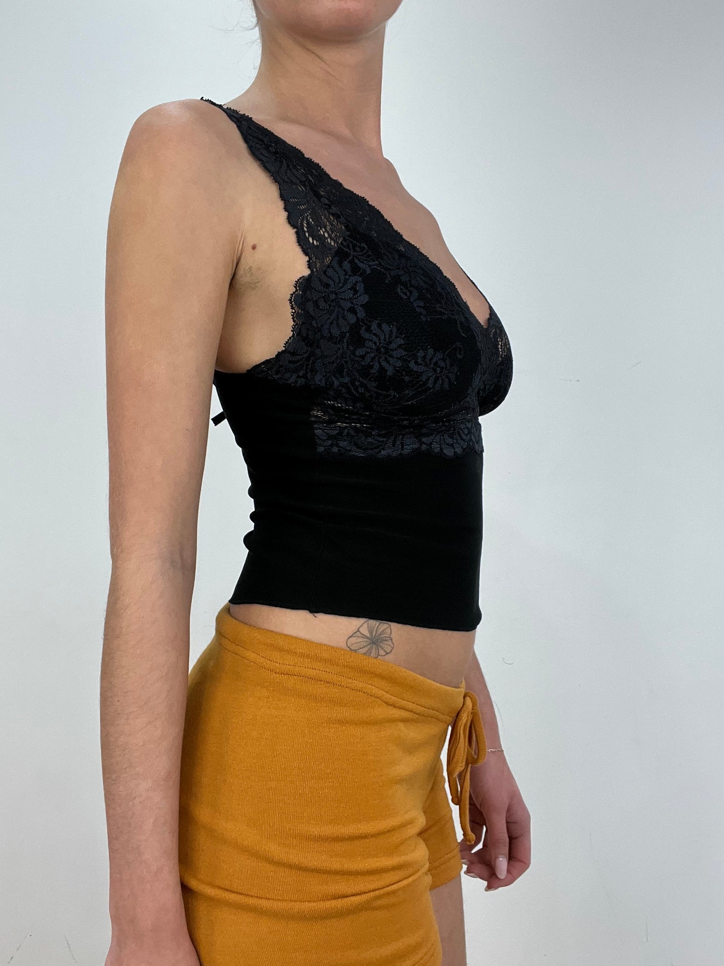 vintage edit: date night | small black lace cami