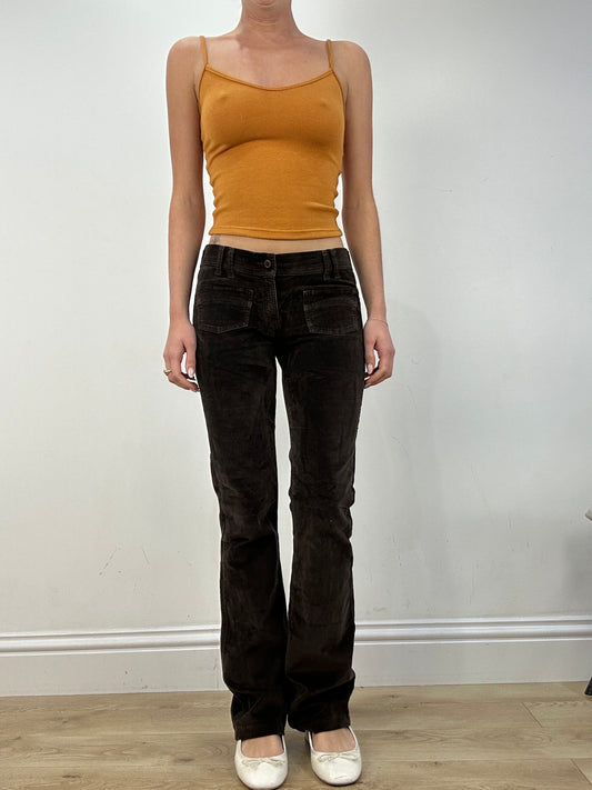 vintage edit nine: part two | small brown corduroy trousers