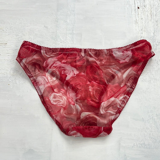 TAYLOR SWIFT DROP | medium sheer red floral briefs