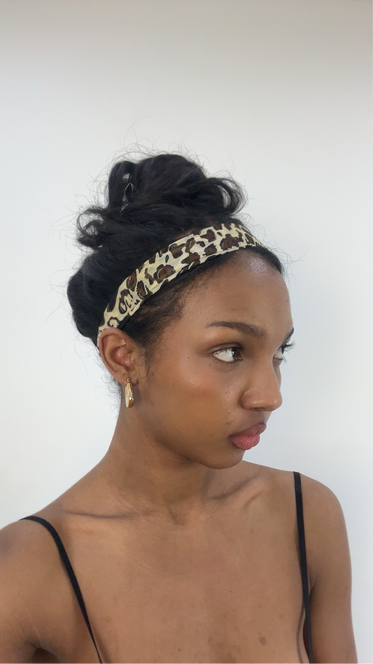 MOB WIFE DROP | stretchy leopard print headband