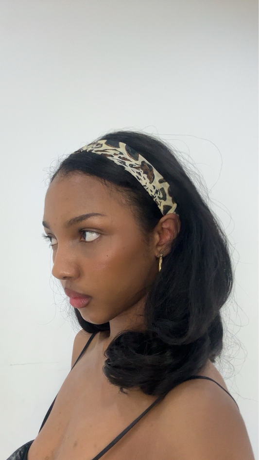 MOB WIFE DROP | stretchy leopard print headband