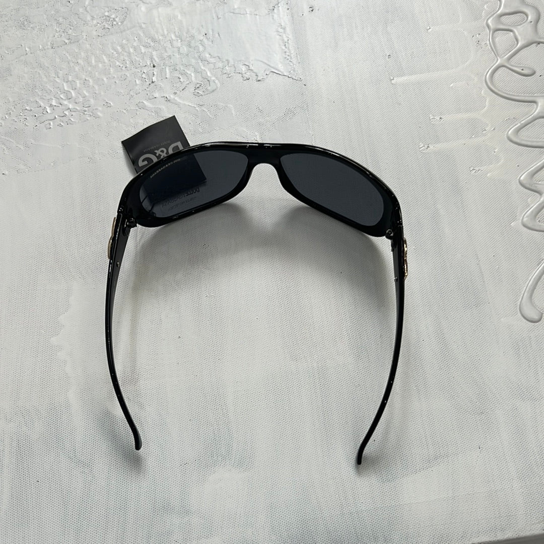 EUROS DROP | black d&g style sunglasses with silver logo