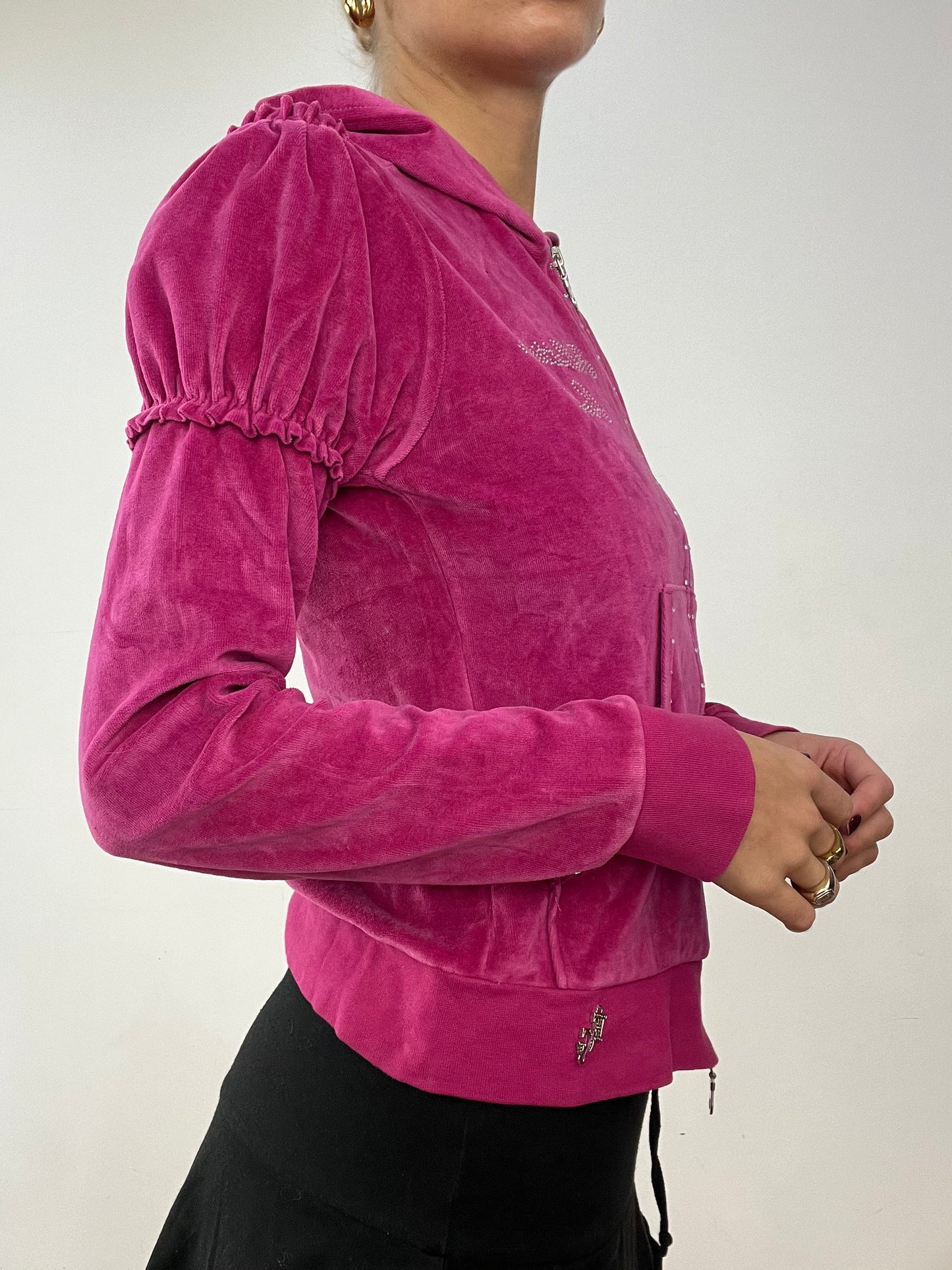 💻 BALLETCORE | small pink velour zip up jacket