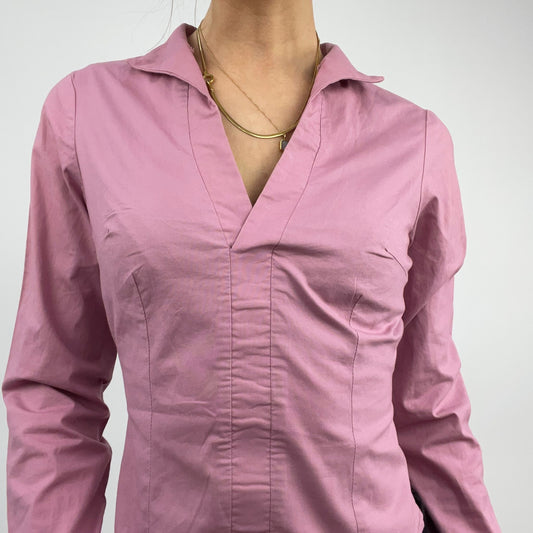 💻 CARRIE BRADSHAW DROP | xsmall pinky purple collared long sleeve shirt