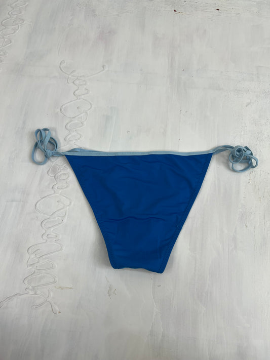 GIRLBAND DROP | small two tone blue bikini bottoms