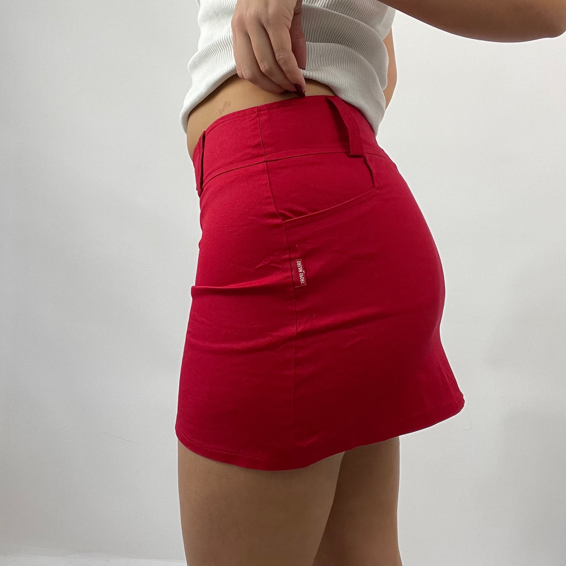 Red 2024 mini skirt