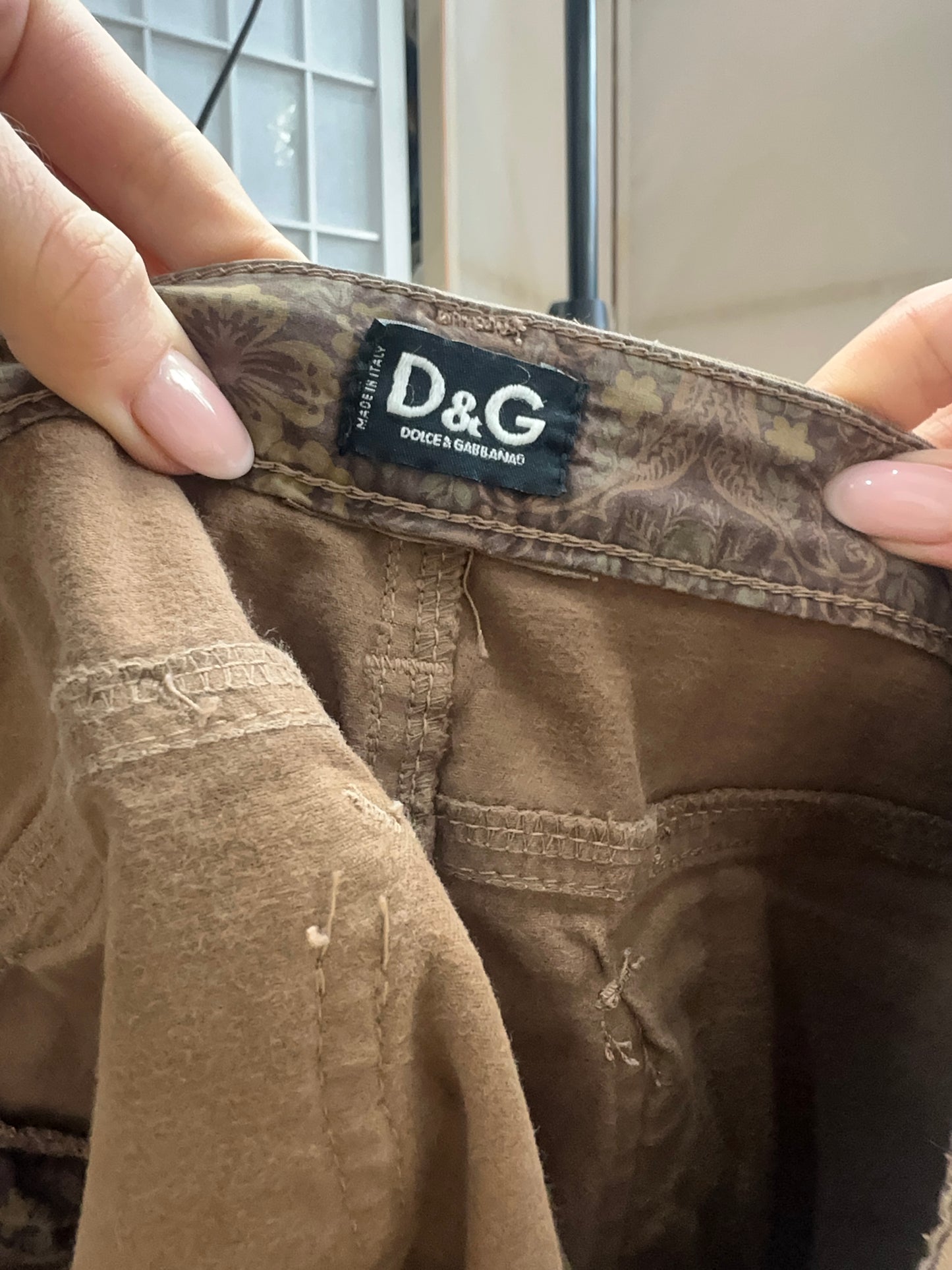 vintage edit six | medium brown dolce and gabbana capri trousers