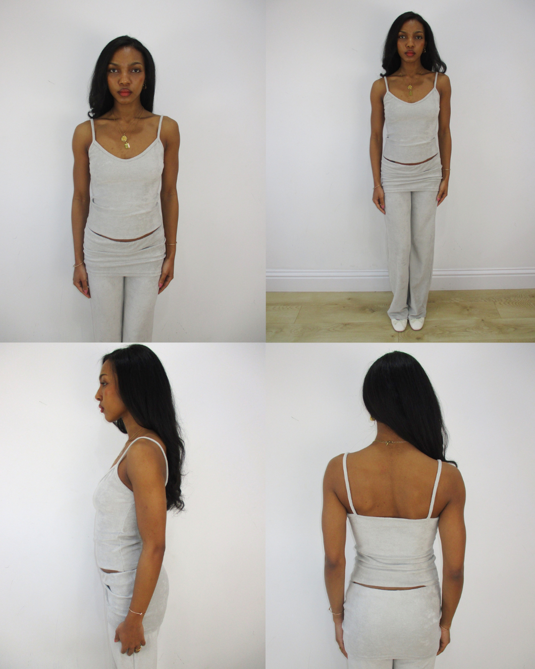 the cosies cami in moonstone grey