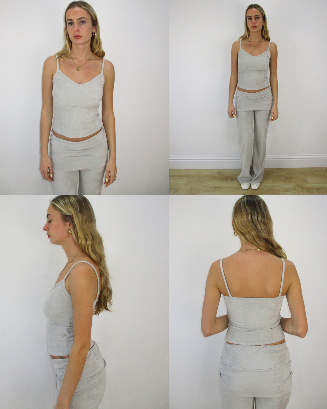 the cosies cami in moonstone grey