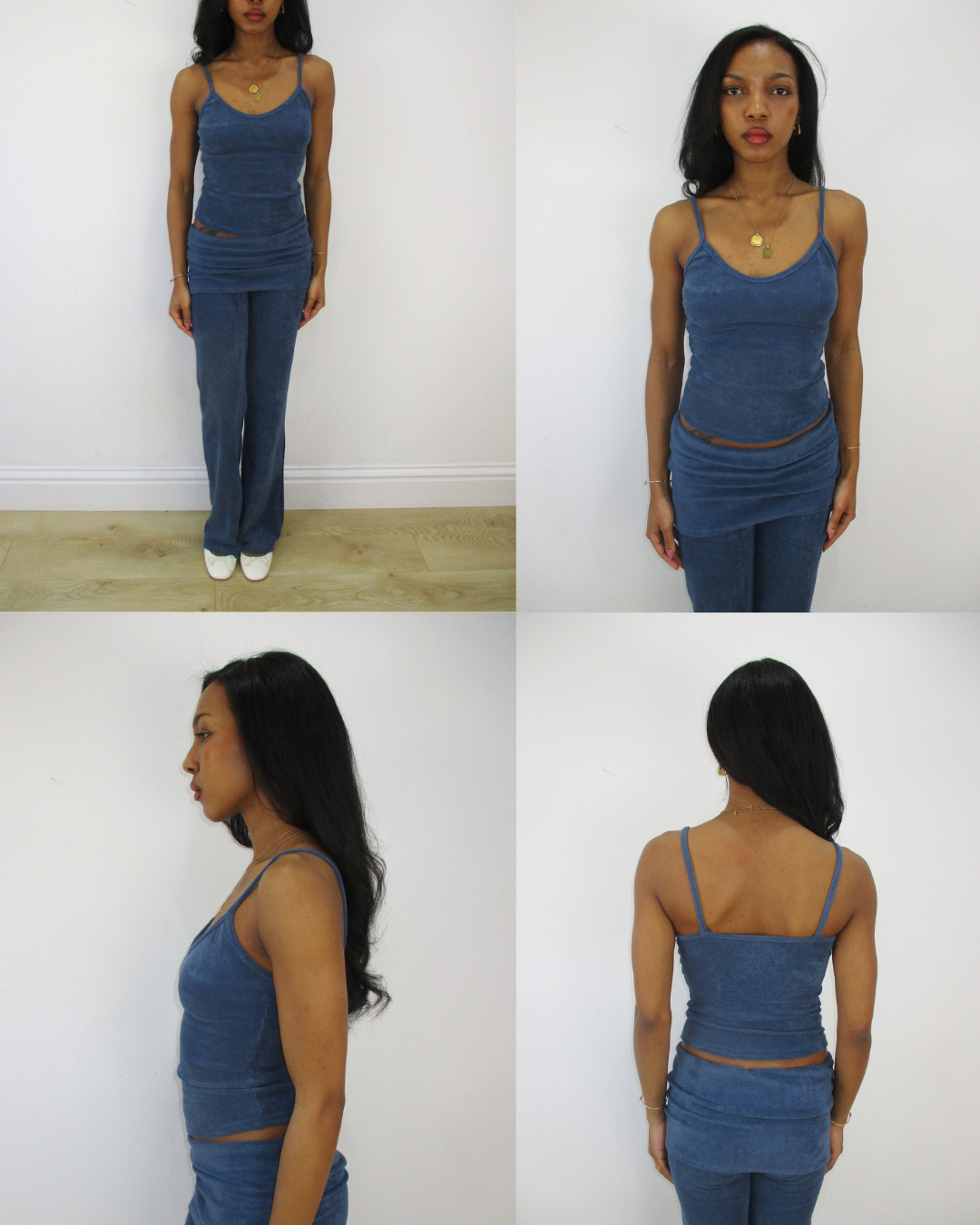 the cosies cami in ocean blue