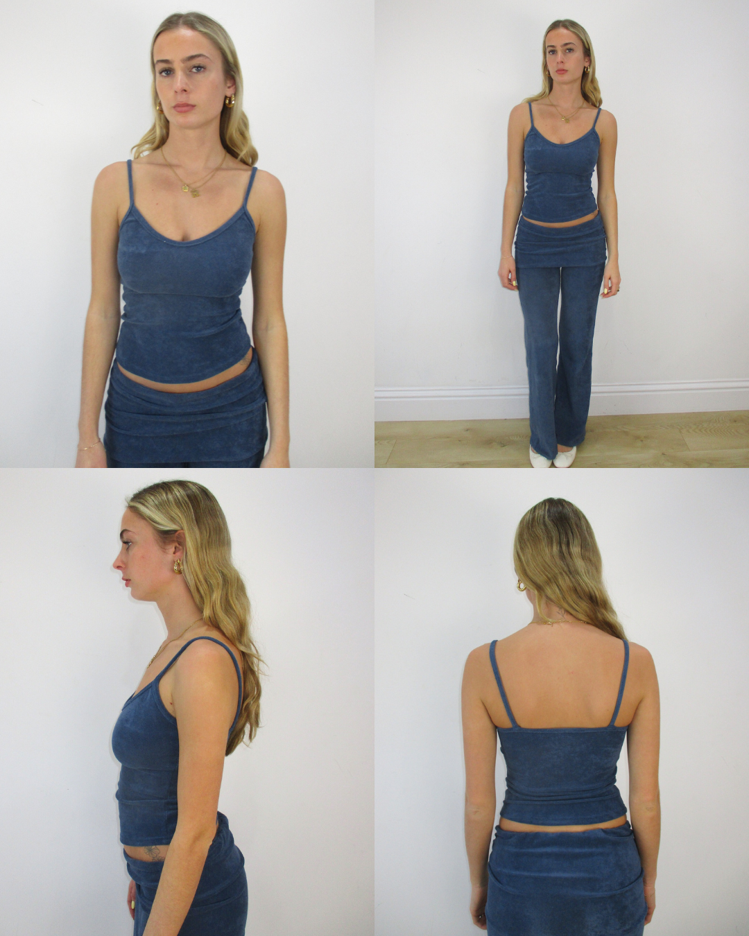 the cosies cami in ocean blue