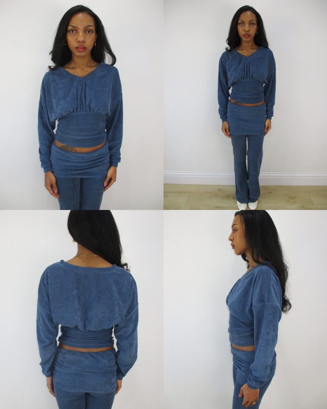 the cosies sweatshirt in ocean blue