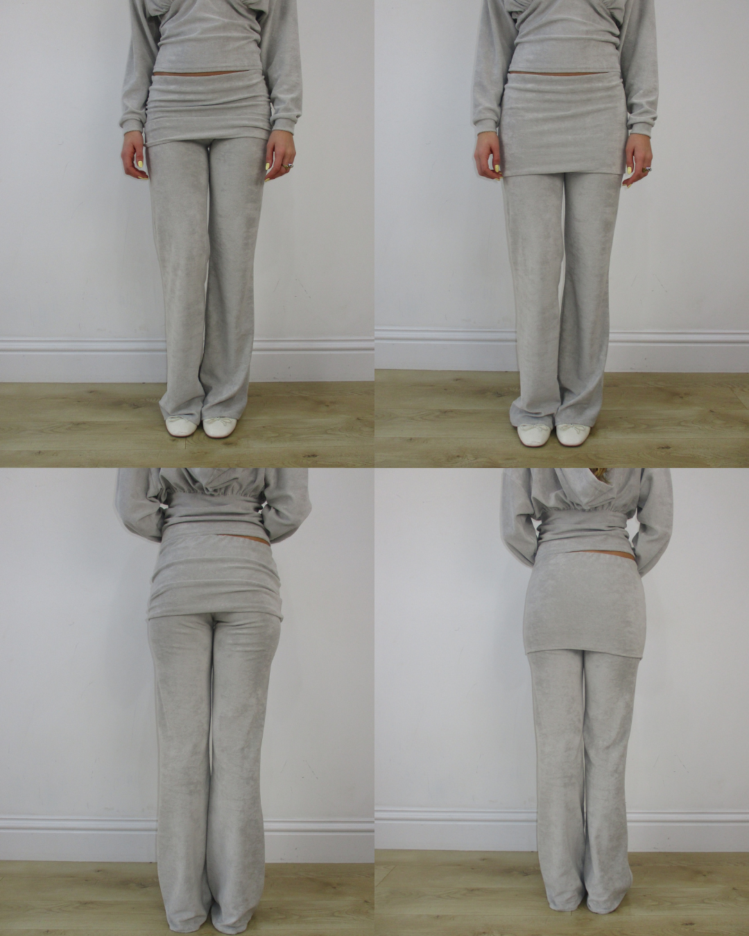 the cosies sweatpants in moonstone grey