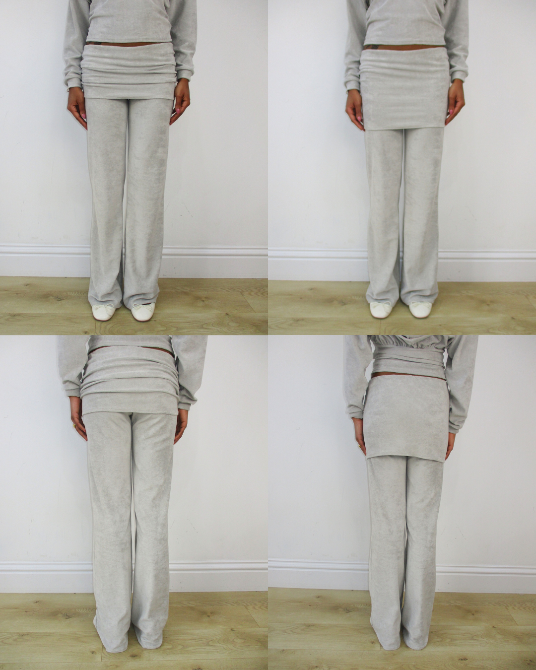 the cosies sweatpants in moonstone grey