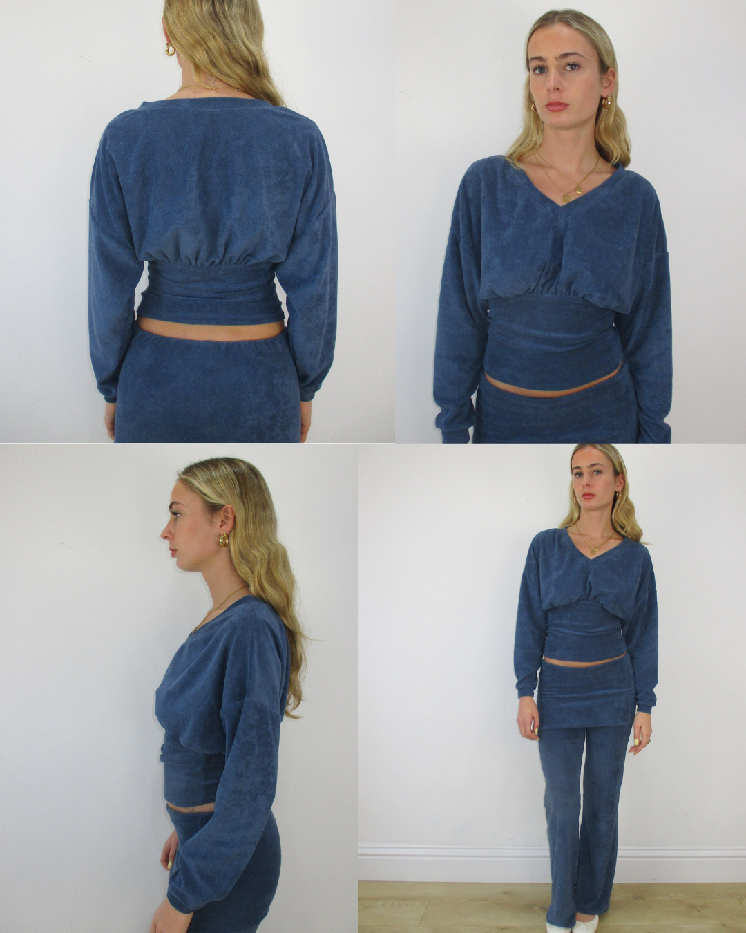 the cosies sweatshirt in ocean blue