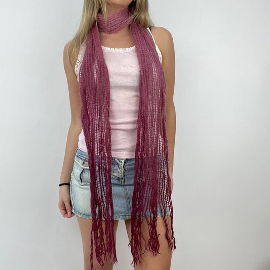 BARBIE DROP - national barbie day | sheer purple knitted scarf