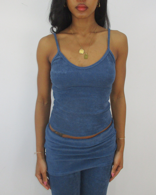 the cosies cami in ocean blue