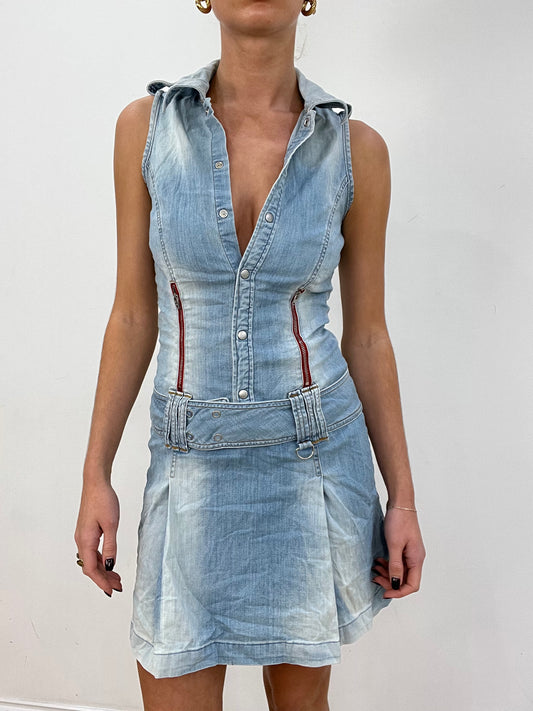 vintage edit two | small light wash miss sixty denim dress