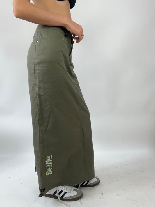 💻EUROS DROP | large khaki maxi skirt