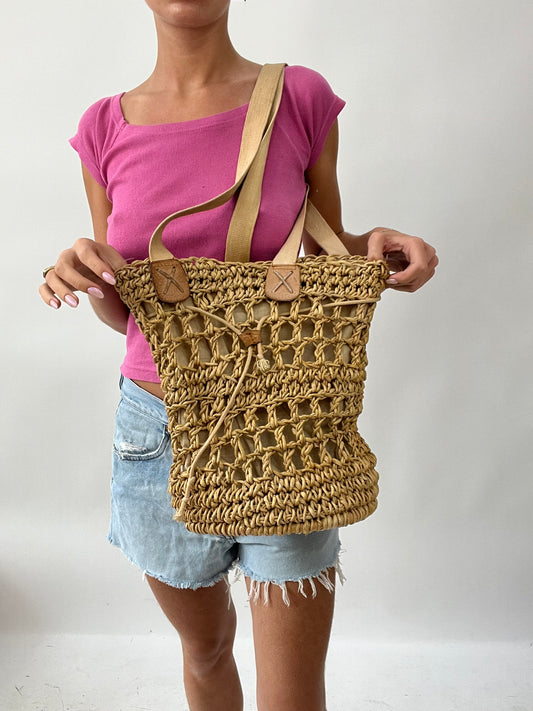 SUMMER SOLSTICE DROP | brown crochet bag