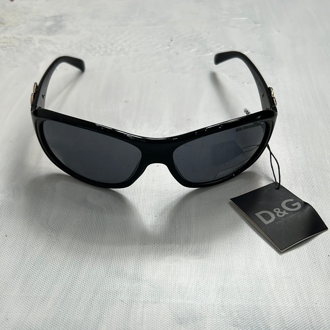 EUROS DROP | black d&g style sunglasses with silver logo