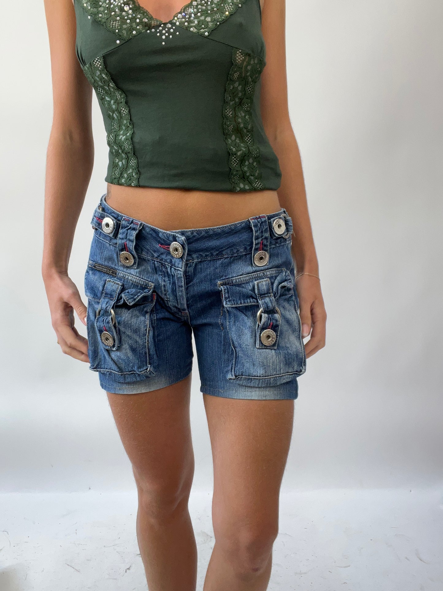 GIRLS TRIP DROP | small blue denim d&g style shorts