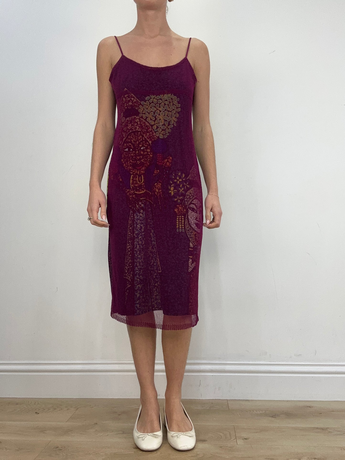 vintage edit six | medium purple custo barcelona maxi dress