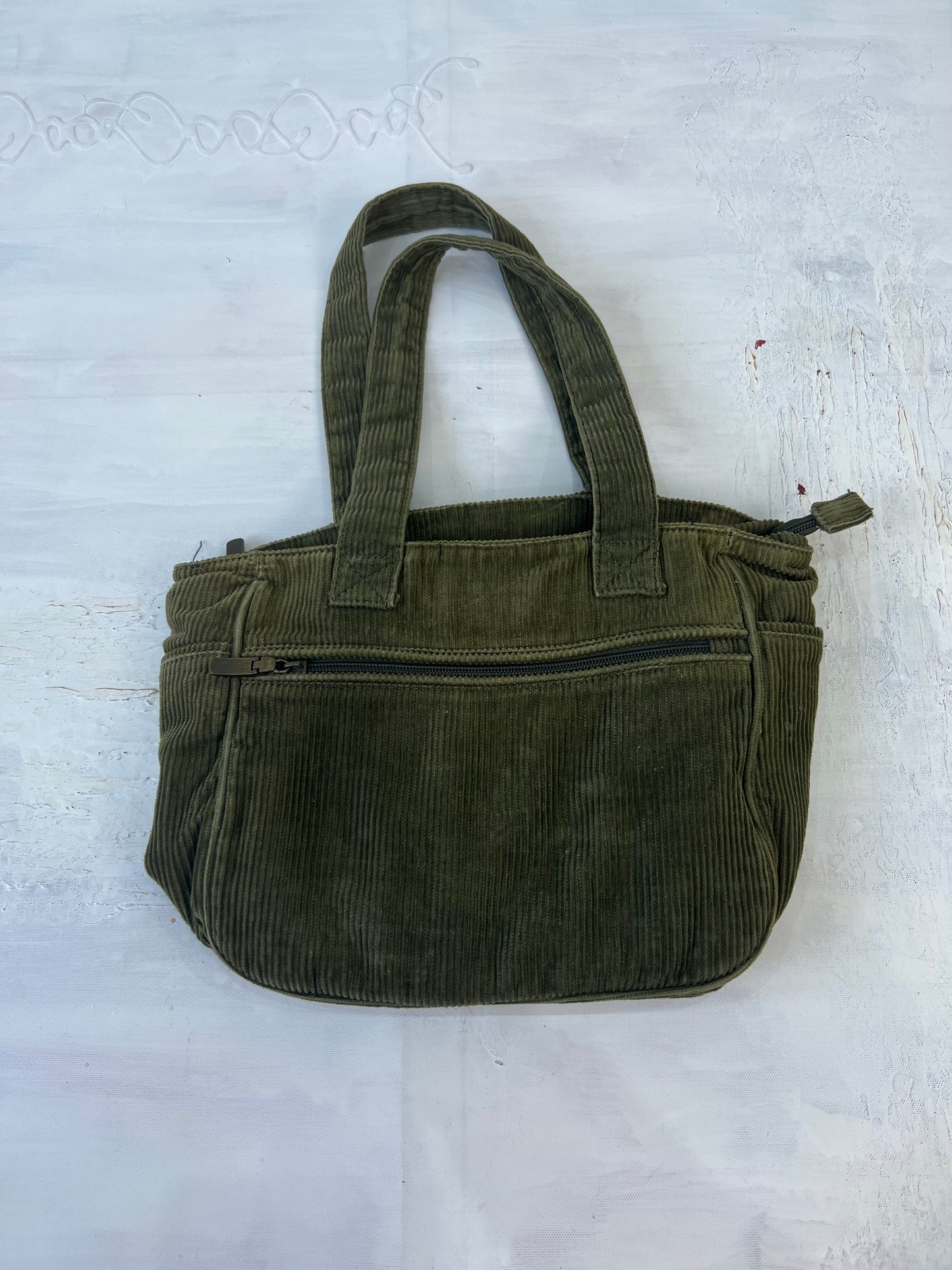 st patrick’s day | green corduroy shoulder bag