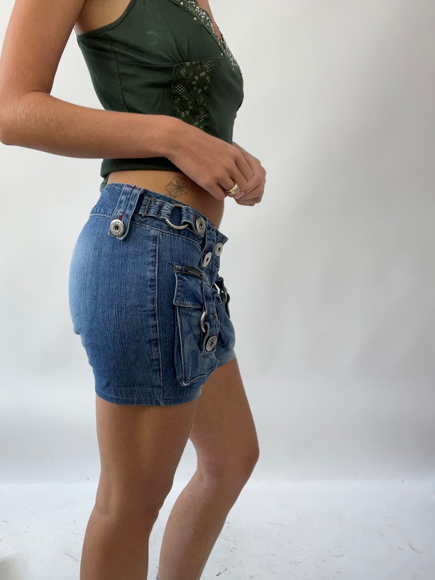 GIRLS TRIP DROP | small blue denim d&g style shorts