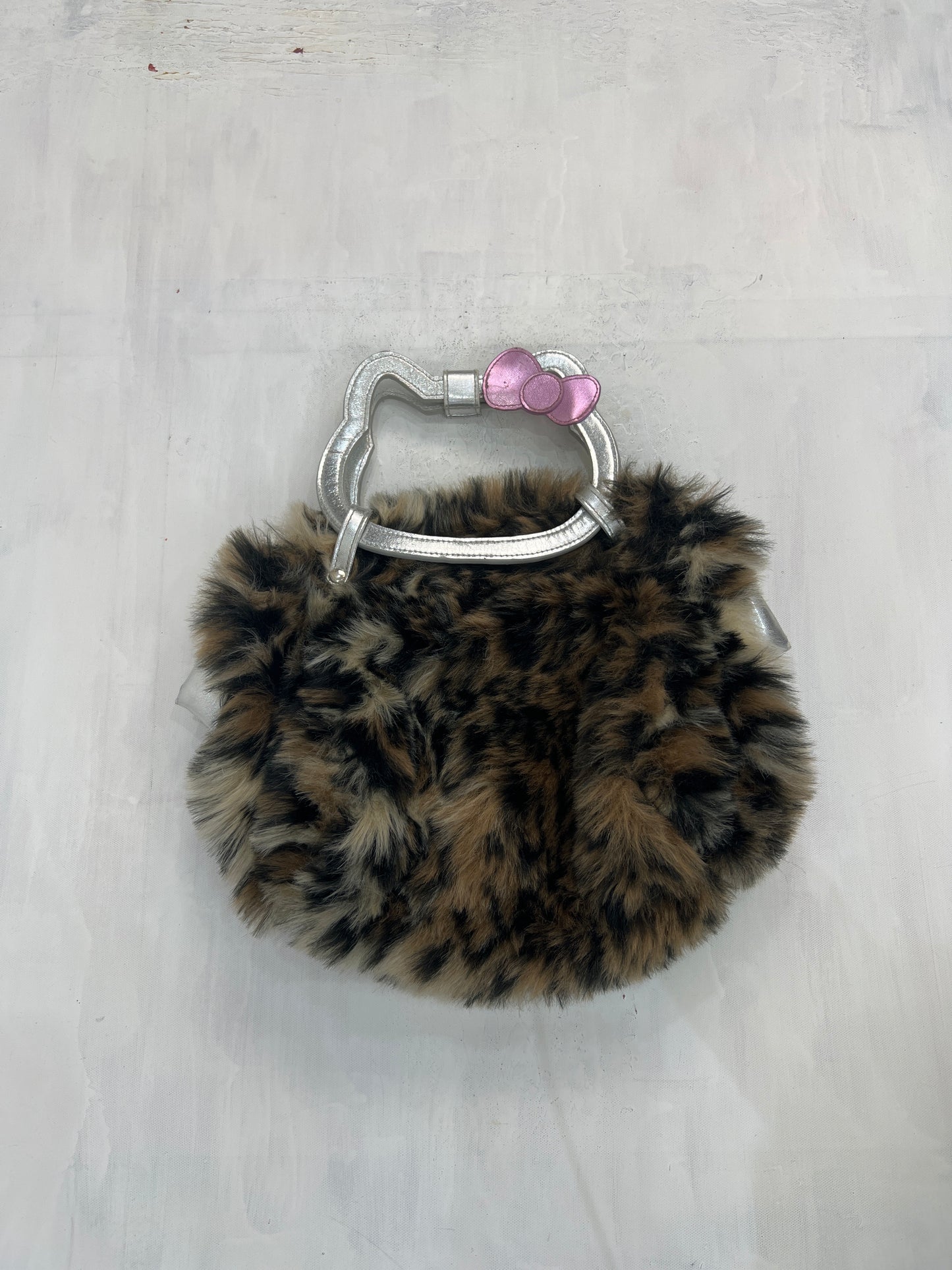 vintage edit eight | brown leopard print faux fur bag