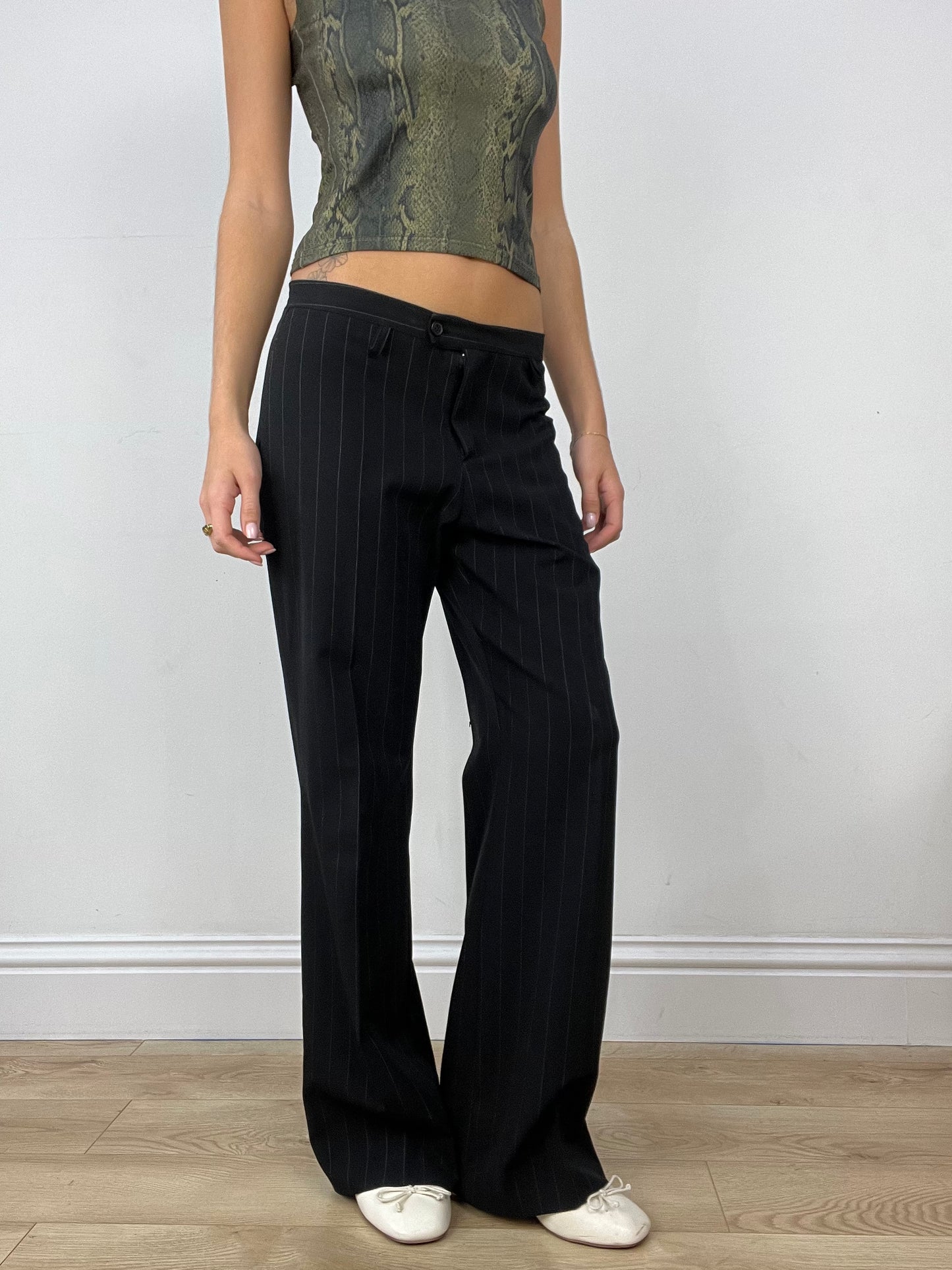 BUFFY THE VAMPIRE SLAYER | large straight leg pinstripe trousers