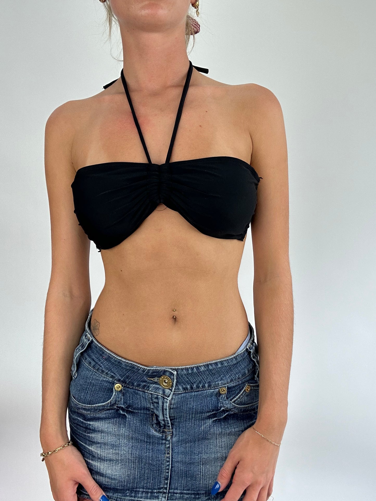 💻 BRITISH SUMMER GIRL DROP | large black halterneck bikini set