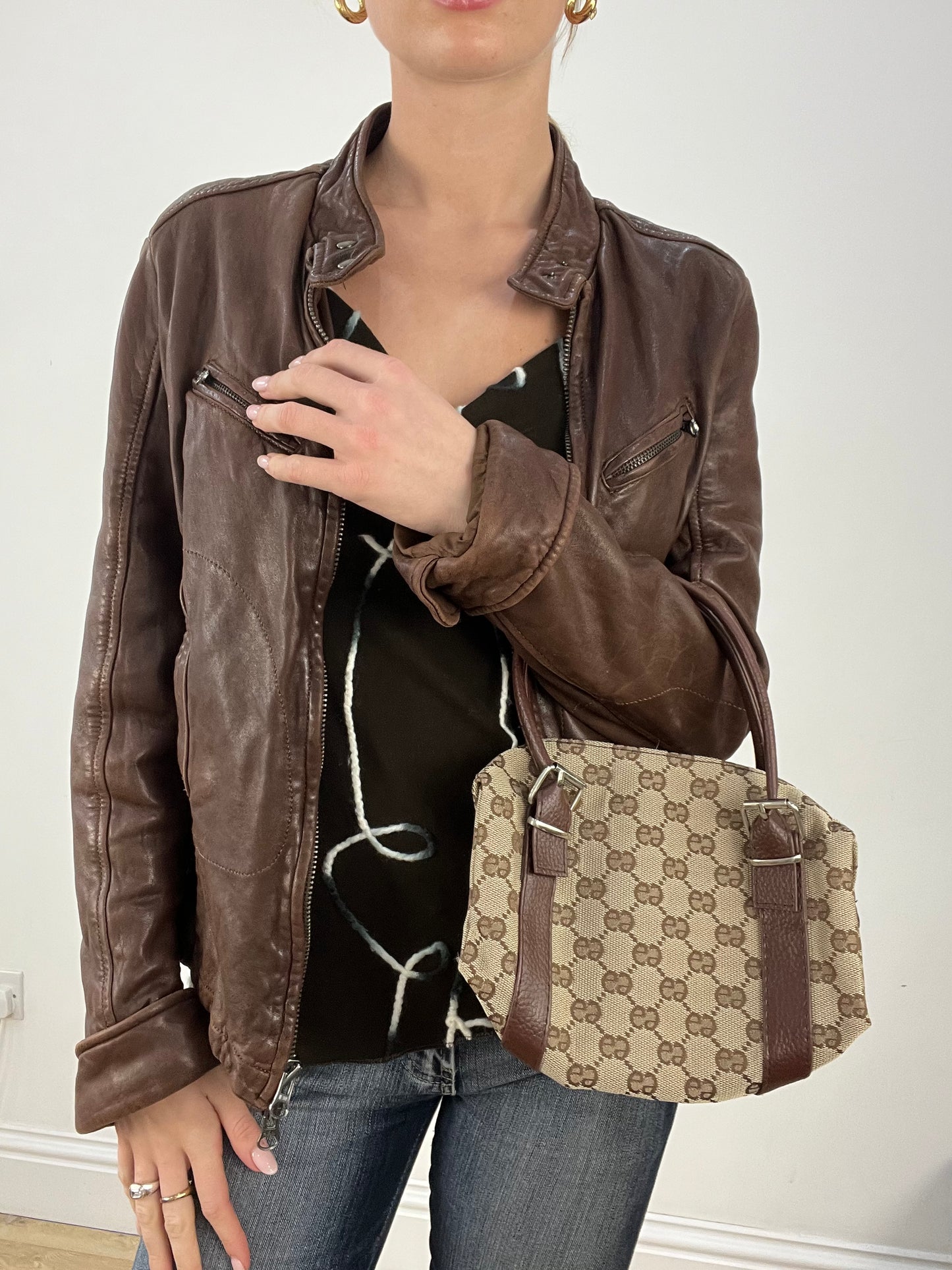 countryside | brown and beige bag