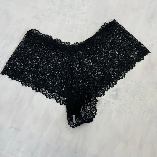 💻 GRUNGE COQUETTE DROP | small black lace underwear