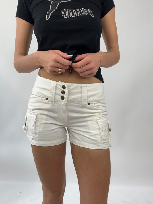 EUROS DROP | small white cargo style shorts